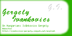 gergely ivankovics business card