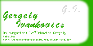 gergely ivankovics business card